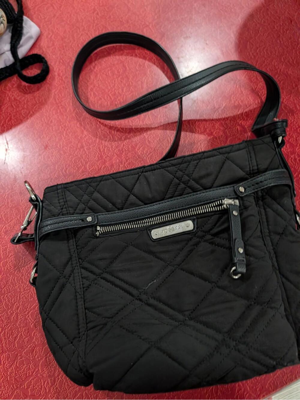 Rosetti Black Quilted Puff Purse  Shoulder Bag